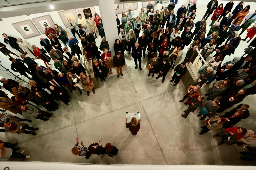 Inauguración de la exposición 'Una mirada contemporánea sobre el Museo del Prado', plano cenital del Centro de Arte