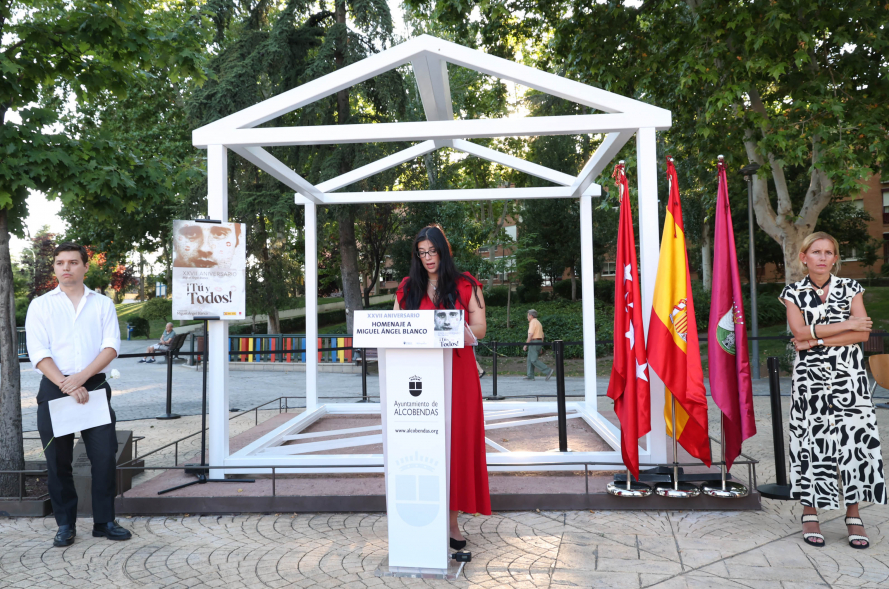 Homenaje a Miguel Ángel Blanco, palabras Alicia
