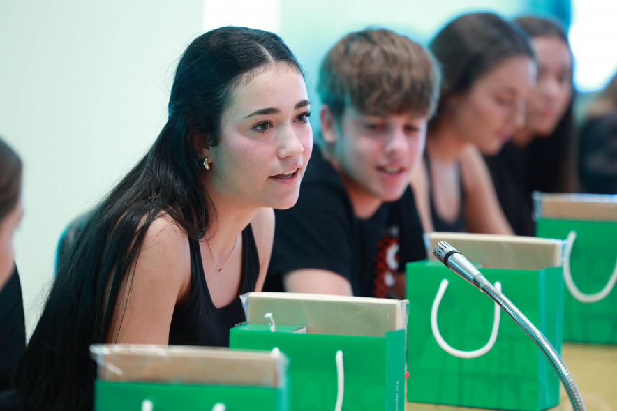 Recepción a alumnos de la Escuela de Danza y Música Semblanzas, alumnos