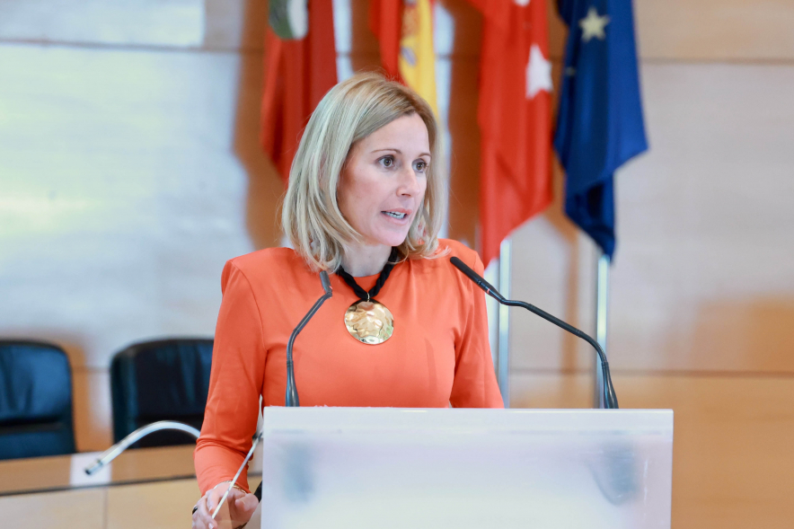 Homenaje a profesores jubilados, palabras alcaldesa
