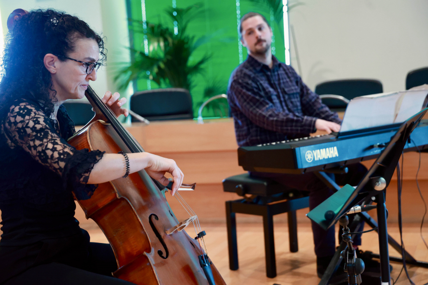 Homenaje a profesores jubilados, actuación escuela municipal de música de Alcobendas