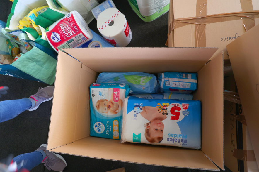 Alcobendas se solidariza con los afectados por las inundaciones de la DANA en la Comunidad Valenciana, recogida de alimentos