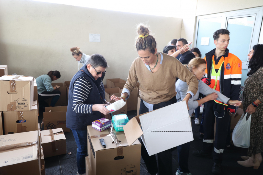 Alcobendas se solidariza con los afectados por las inundaciones de la DANA en la Comunidad Valenciana, recogida de alimentos