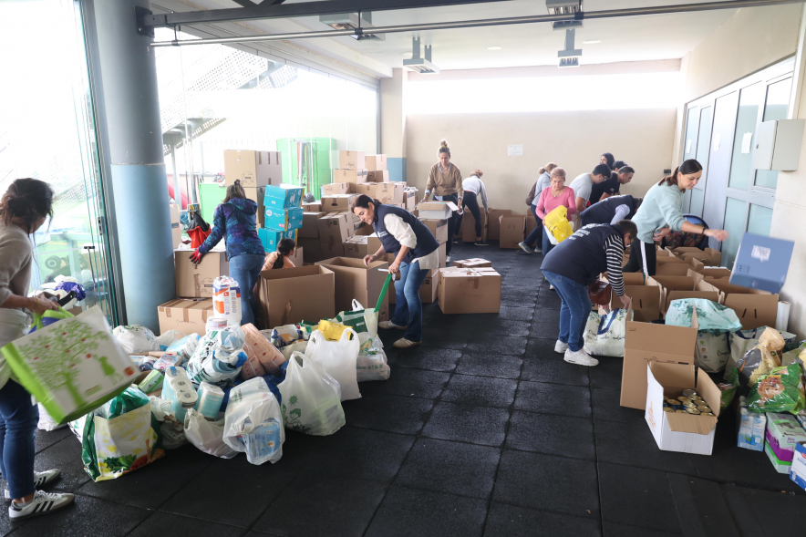 Alcobendas se solidariza con los afectados por las inundaciones de la DANA en la Comunidad Valenciana, recogida de alimentos