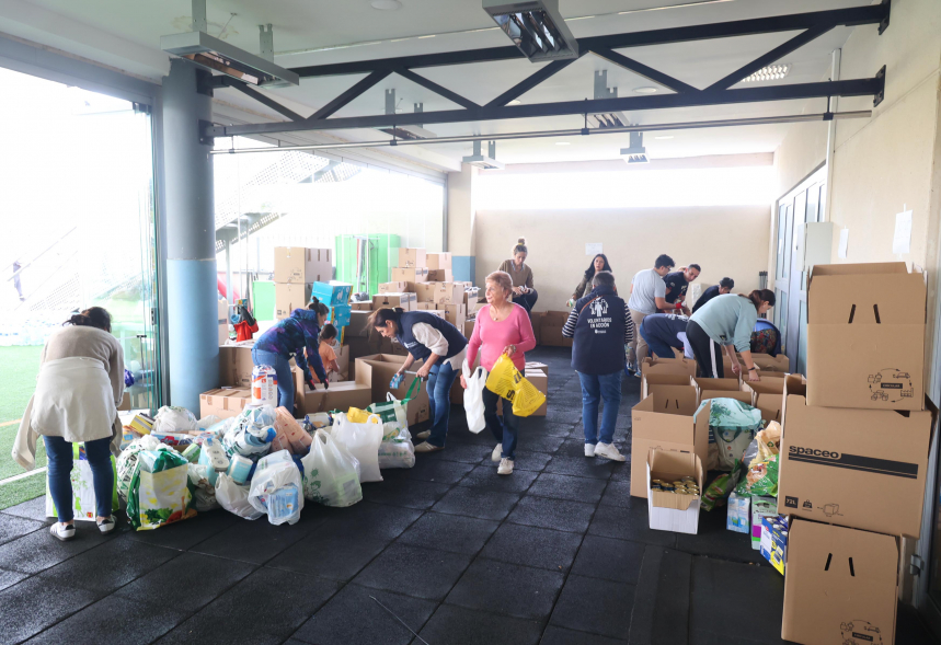 Alcobendas se solidariza con los afectados por las inundaciones de la DANA en la Comunidad Valenciana, recogida de alimentos