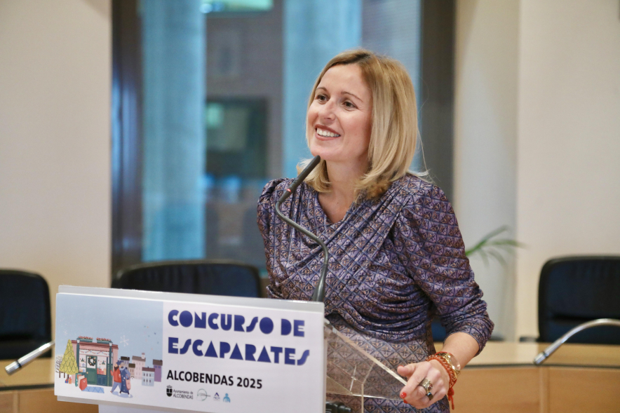 Entrega de premios Concurso de Escaparates, palabras alcaldesa