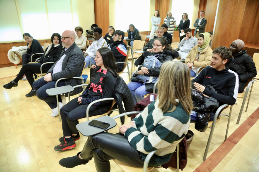 Firma de convenio con la asociación Norte Joven, asistentes al acto