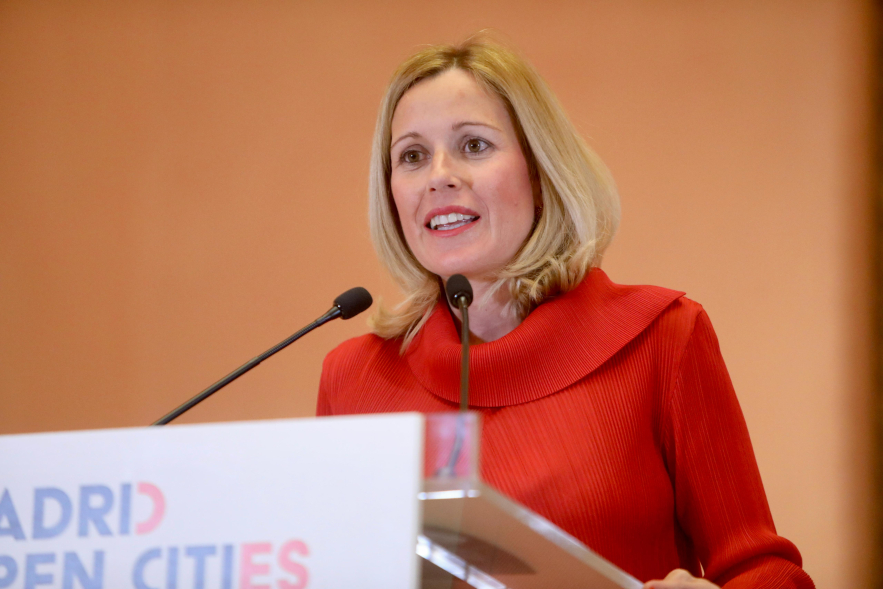 Entrega premios III Edición Madrid Open Cities Awards, palabras alcaldesa