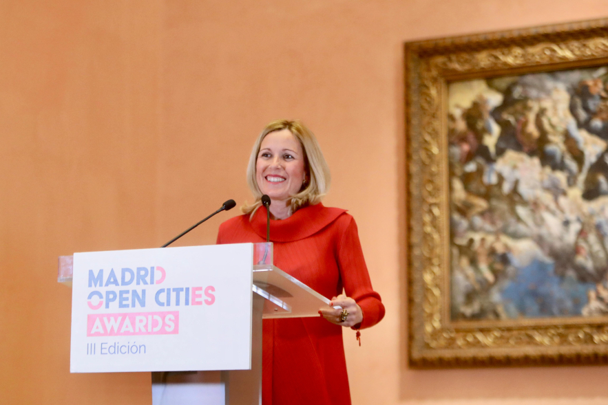 Entrega premios III Edición Madrid Open Cities Awards, palabras alcaldesa