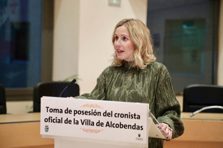 Toma de posesión del nuevo "Cronista Oficial de la Villa de Alcobendas", palabras alcaldesa