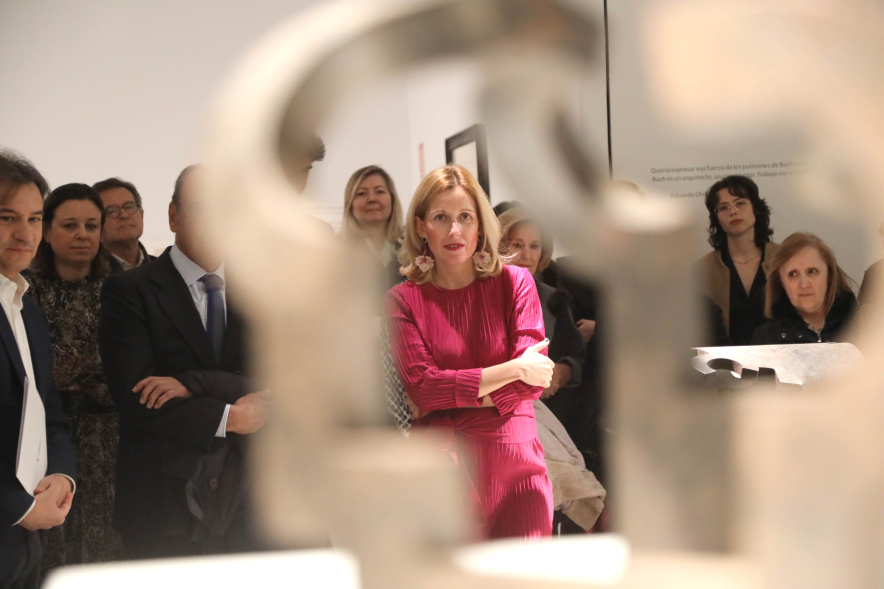 Inauguración exposición "Poesía es construcción", de Eduardo Chillida, visita a la exposición