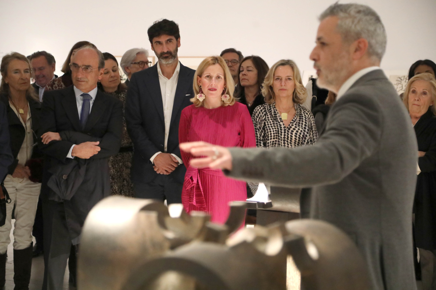 Inauguración exposición "Poesía es construcción", de Eduardo Chillida, visita a la exposición