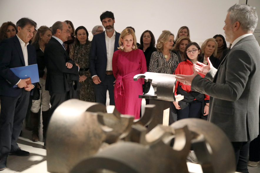 Inauguración exposición "Poesía es construcción", de Eduardo Chillida, visita a la exposición