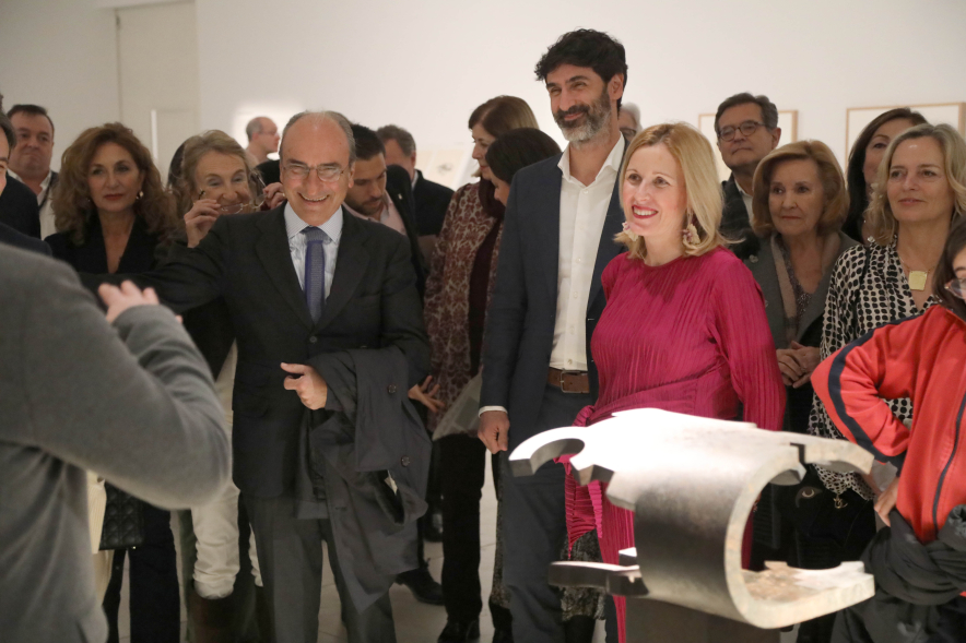 Inauguración exposición "Poesía es construcción", de Eduardo Chillida, visita a la exposición