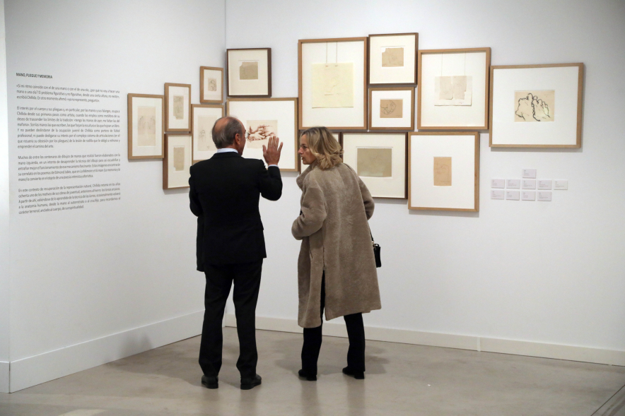Inauguración exposición "Poesía es construcción", de Eduardo Chillida, visita a la exposición