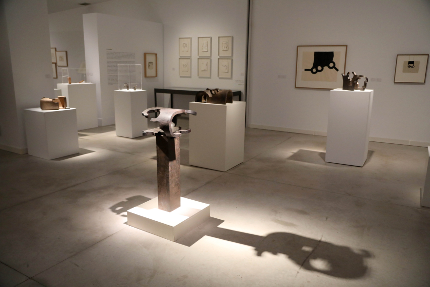 Inauguración exposición "Poesía es construcción", de Eduardo Chillida, esculturas