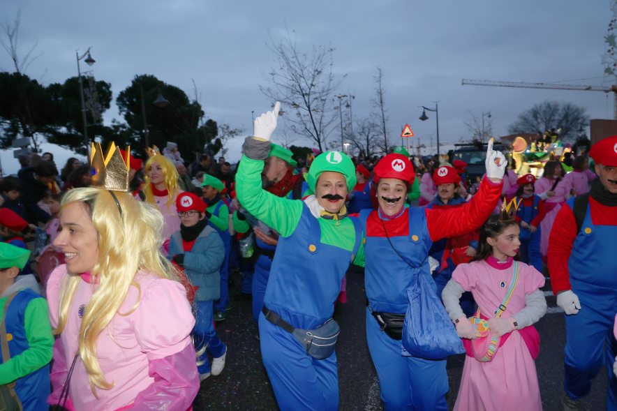 Cabalgata de Reyes 2025, desfile personajes Super Mario