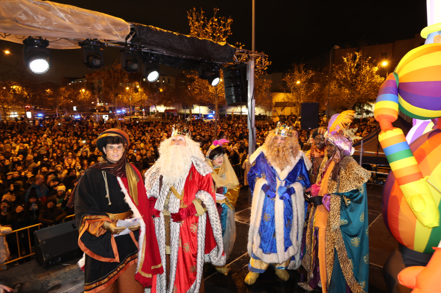 Cabalgata de Reyes 2025, Reyes Magos en el escenario