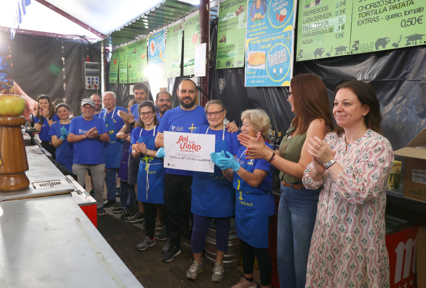 Premios  de las casetas, premio mejor oferta gastronómica casa de Asturias de Alcobendas