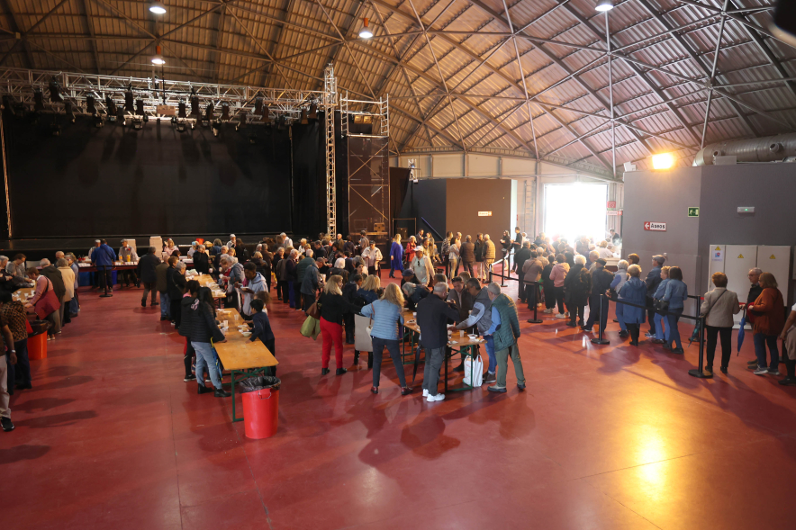 Día de la Comunidad de Madrid, vista general desgustación de cocido en La Esfera