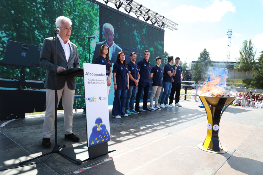 I Olimpiada Escolar, palabras concejal de Deportes