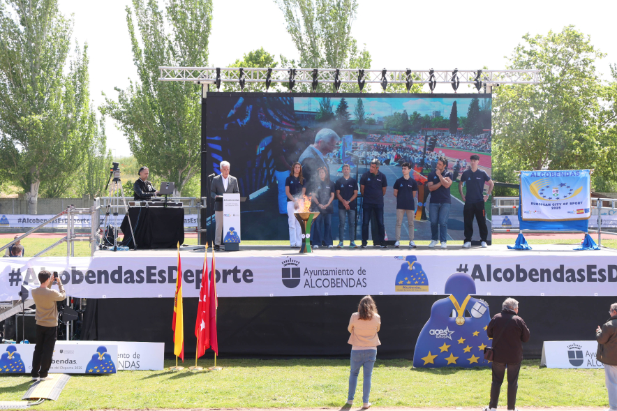 I Olimpiada Escolar, palabras concejal de Deportes