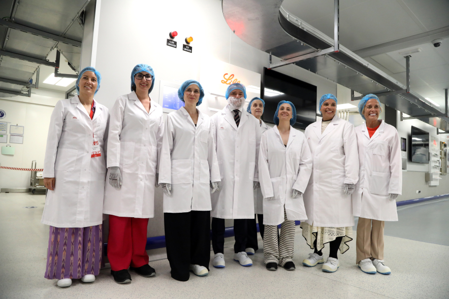 Presentación nuevo proyecto inversión de la empresa farmacéutica Lilly, visita instalaciones